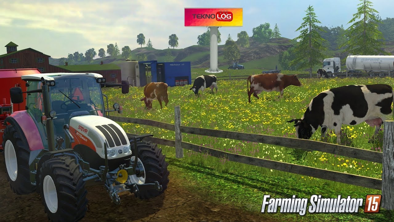 Farming Simulator 15 İnek ve  Süt İşleri