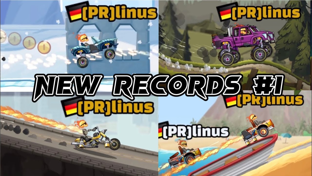 NEW RECORDS #1 😍 Fun WRs - Hill Climb Racing 2