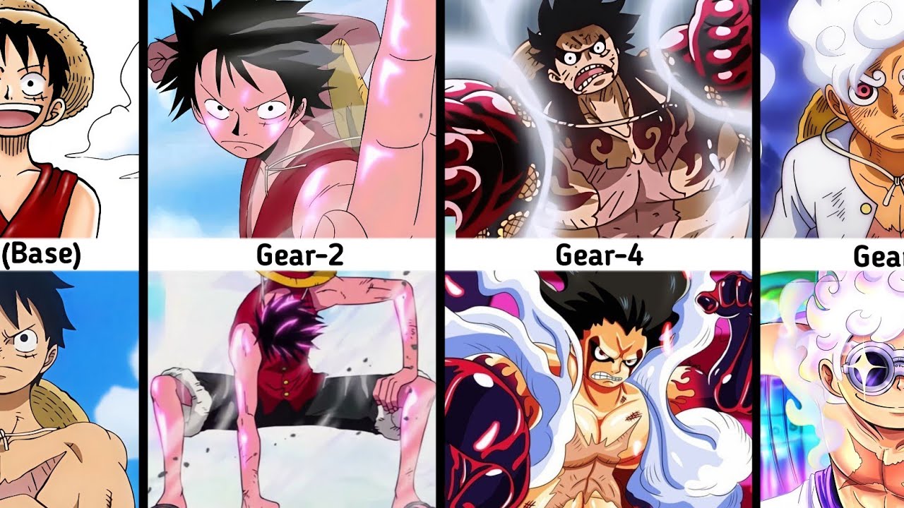 Every transformations of luffy in one piece