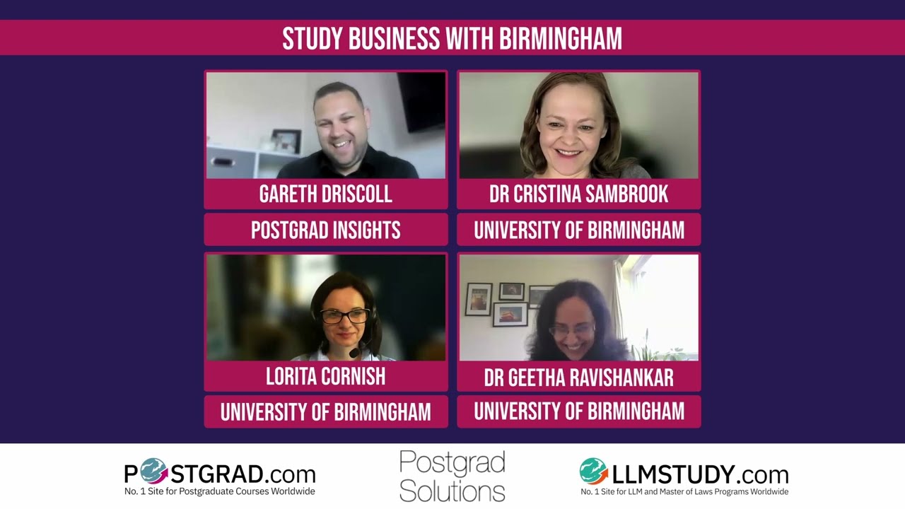 Postgrad Insights - University of Birmingham Business/MBA