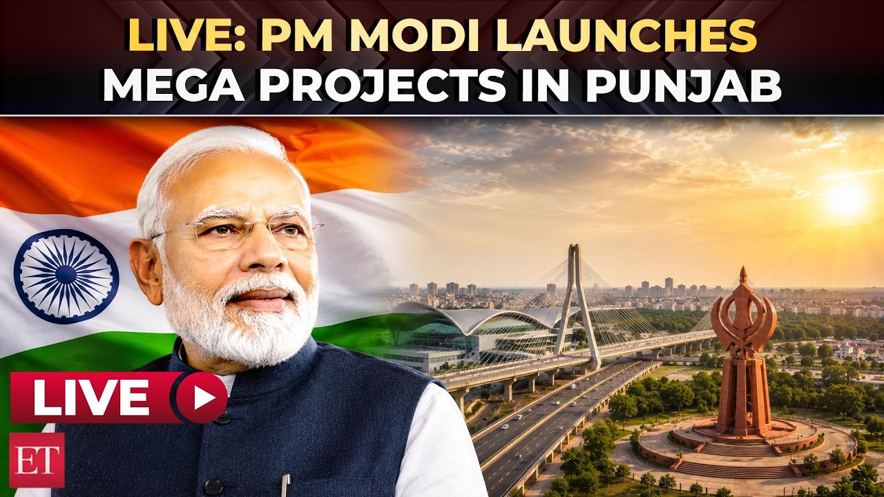 PM Modi in Jalandhar, lays foundation for ₹5,470 crore projects | Modi in Punjab | LIVE