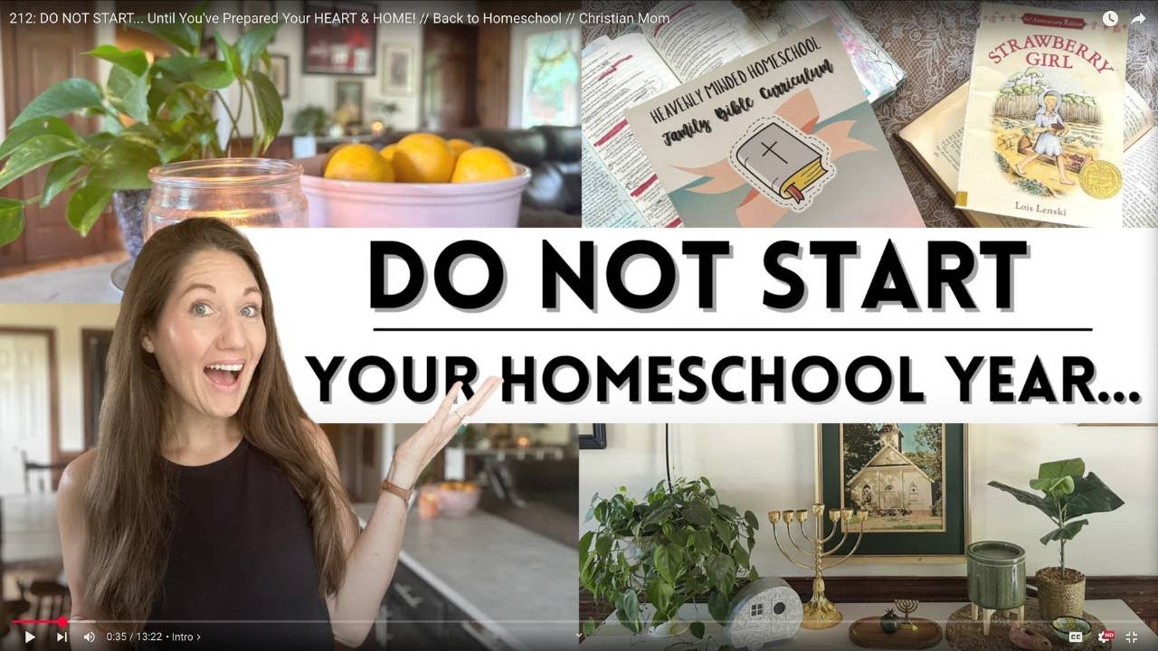 How to Prepare for a New Homeschool Year! (It's not what you think!)