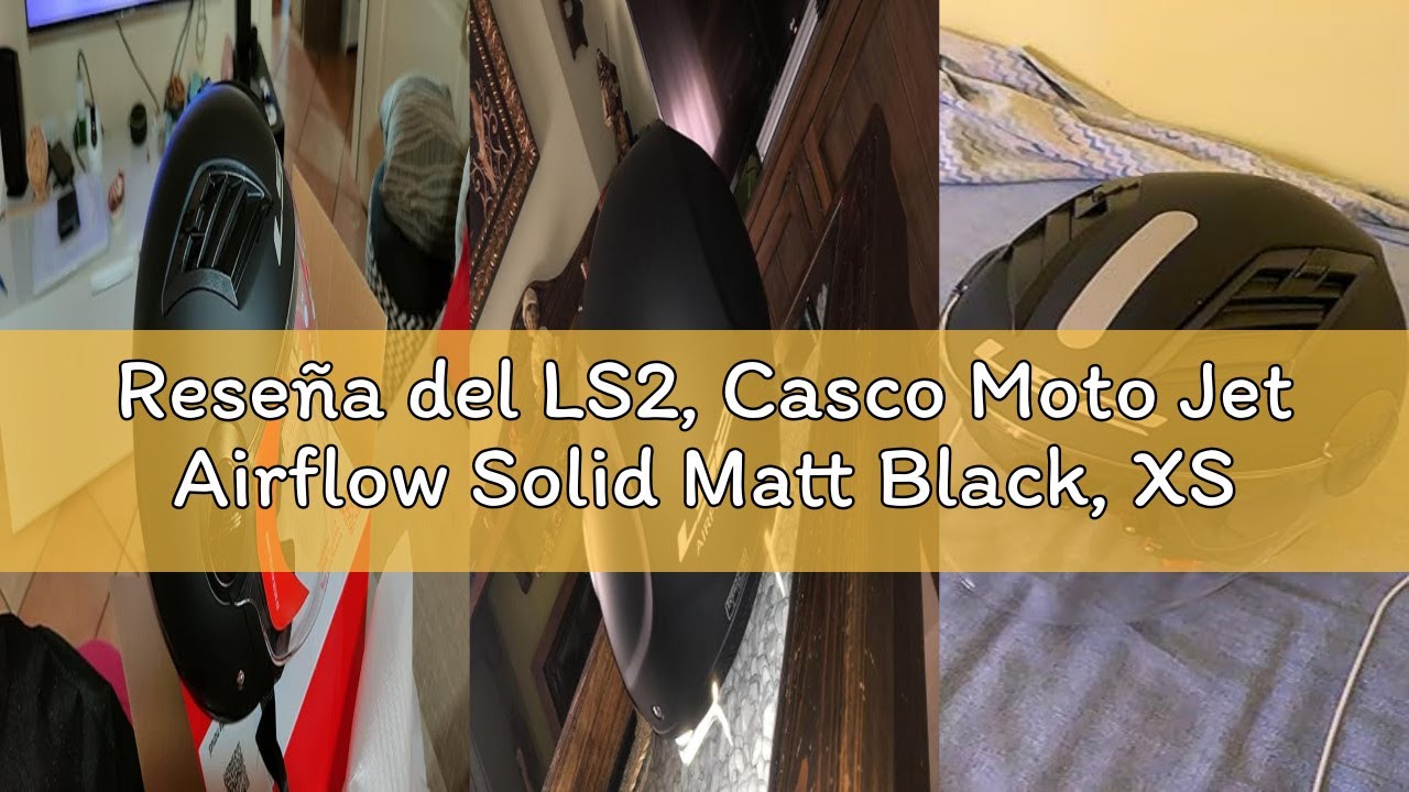 Reseña del LS2, Casco Moto Jet Airflow Solid Matt Black, XS