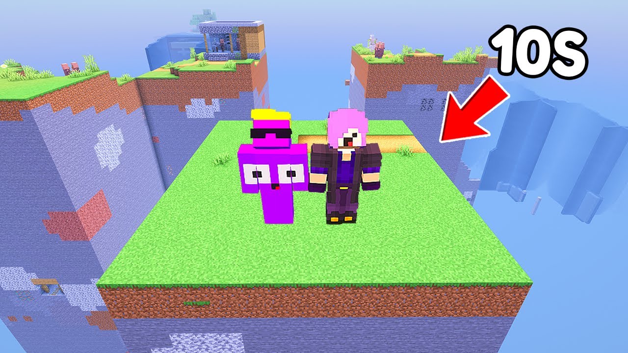 MINECRAFT mas a cada 10 SEGUNDOS uma CHUNK DESAPARECE!!!