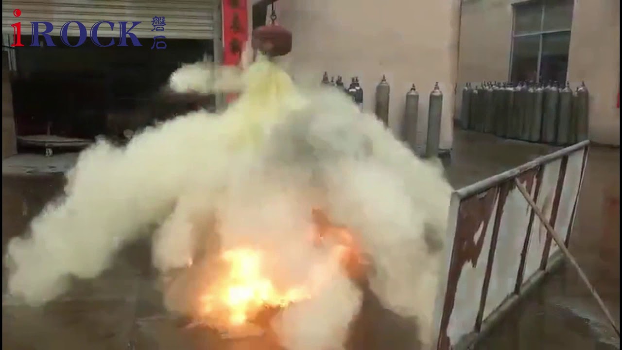 ceiling hanged superfine dry powder automatic fire extinguishing device