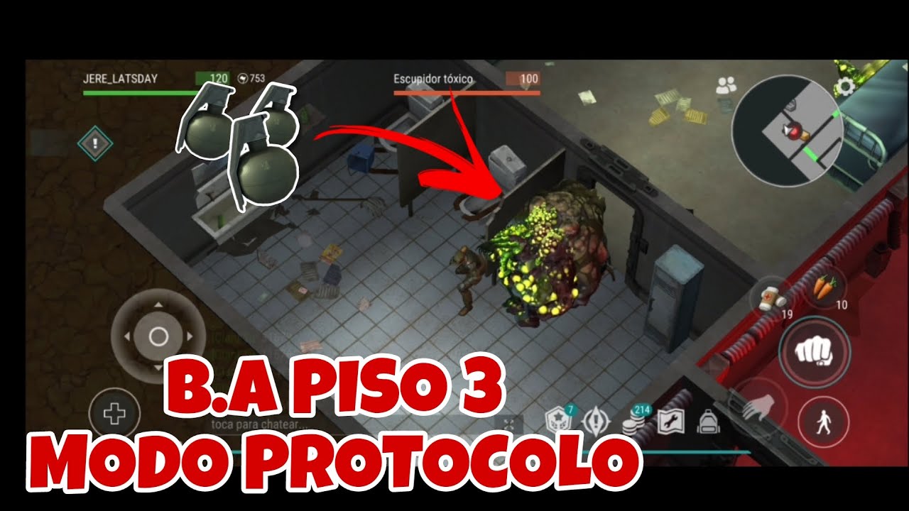 BUNKER ALFA piso 3 con granadas🔫(MODO PROTOCOLO) ( Last day on earth)