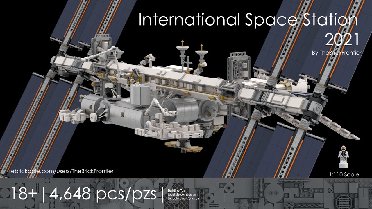 LEGO International Space Station Historical Assembly - 1/110 Scale