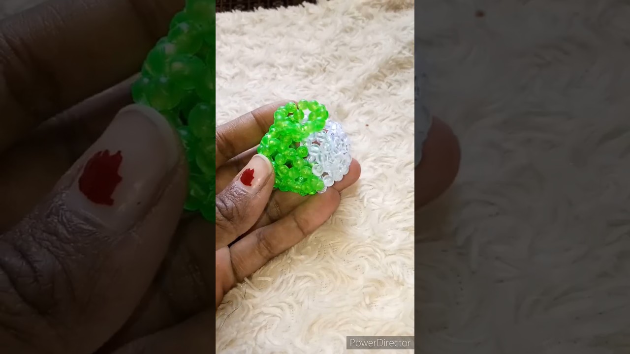 diy beaded flower vase ll flower pot #shorts #shortsviral 😍🤩
