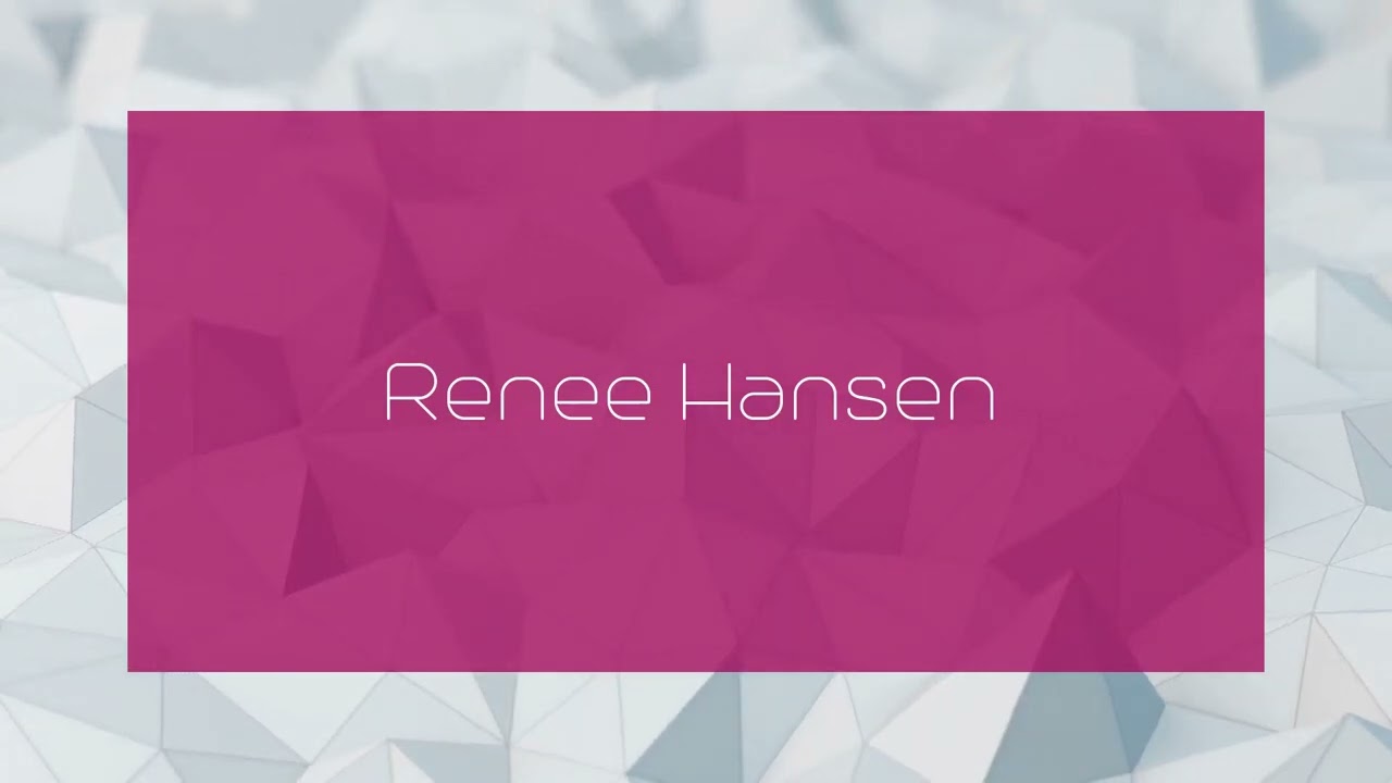 Renee Hansen - appearance