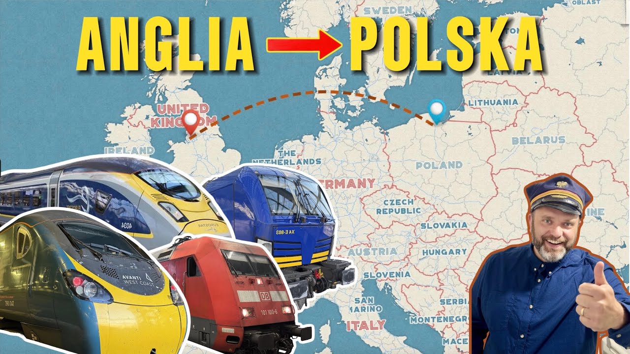 Anglia ➔ Polska pociągiem | Odcinek 1: Anglia – Belgia 🚄