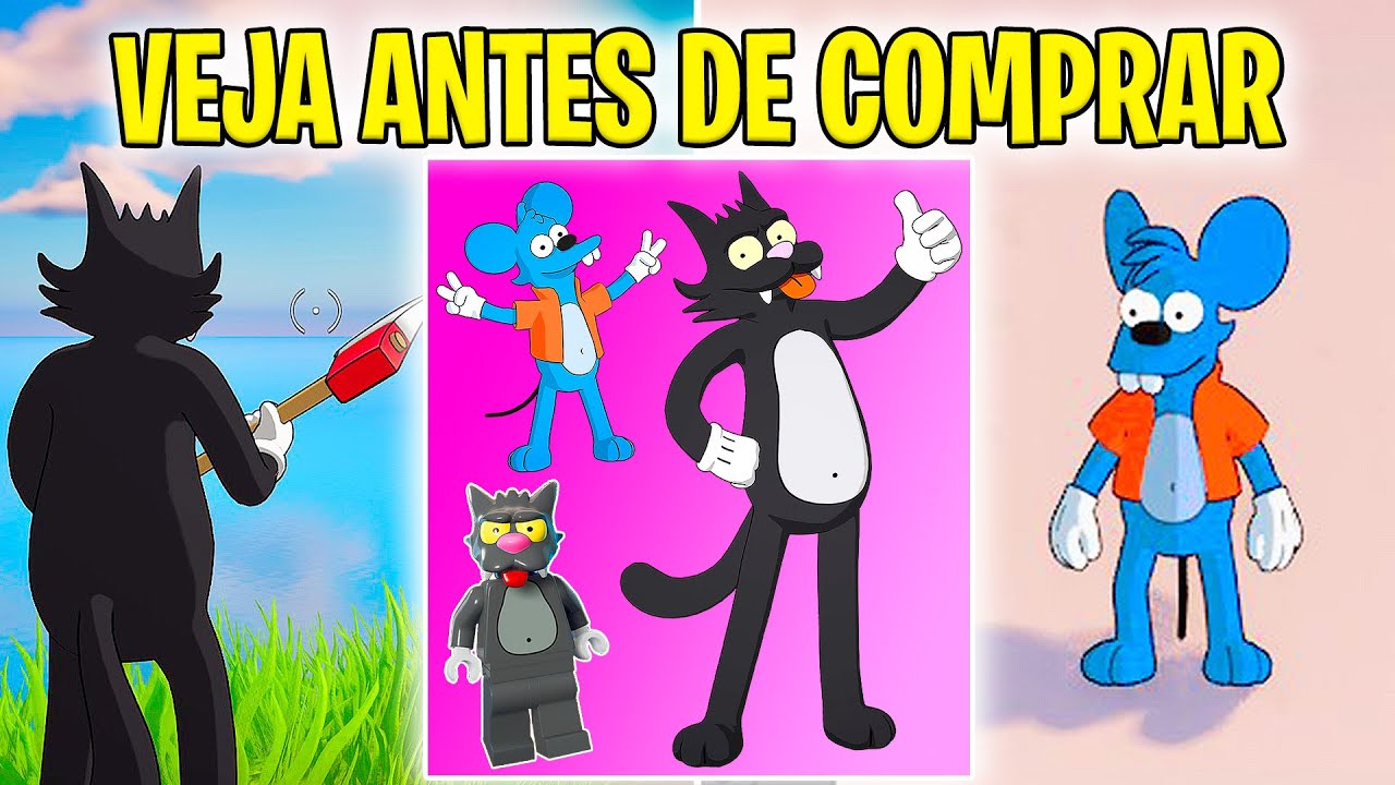 VEJA ANTES DE COMPRAR PACOT&Atilde;O COMICH&Atilde;O E CO&Ccedil;ADINHA (SKIN CO&Ccedil;ADINHA, MASCOTE COMICH&Atilde;O) - Fortnite