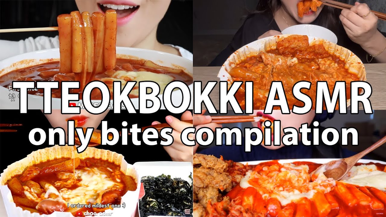 ASMR TTEOKBOKKI COMPILATION *ONLY BITES*