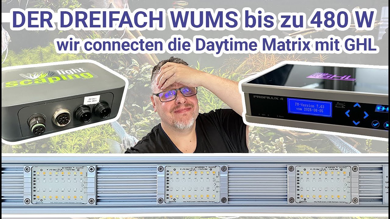 Das macht WUMS !!! | Wir connecten die Daytime Matrix mit dem GHL ProfiLux 4e/e Aquariumcomputer