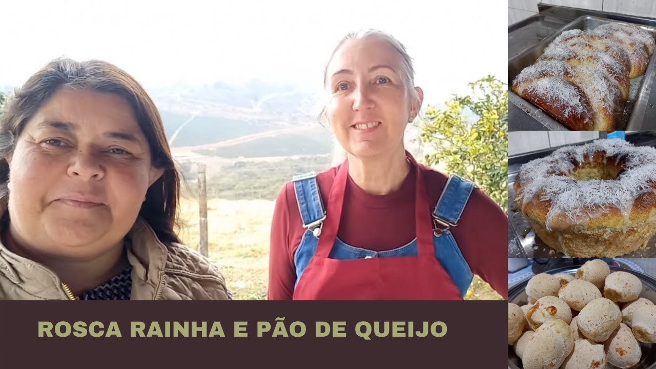 Rosca Rainha e Pão de Queijo