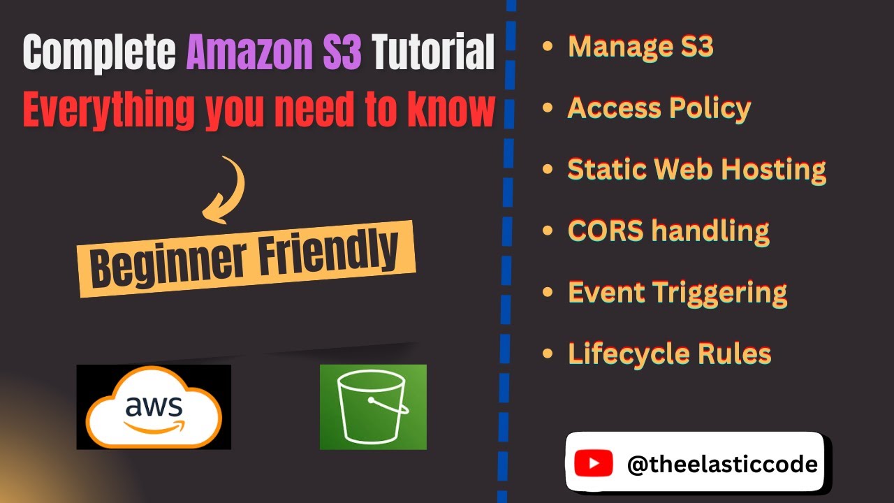 Complete Tutorial On AWS S3 for Beginners |  Learn AWS S3 Step by Step in 2026 with examples