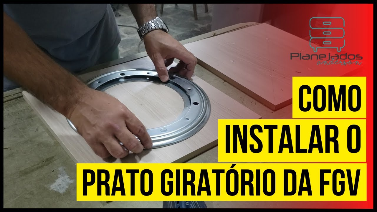 Instalação de prato giratório FGVTN.