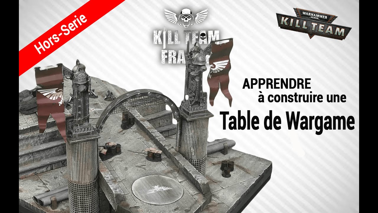 Apprendre a construire sa table de wargame pour Warhammer40k: KillTeam. How to build a gameboard