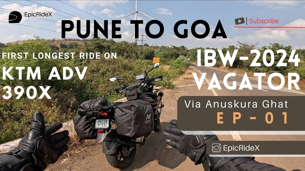 Pune to Goa EP 01 | Anuskura Ghat Ki Scenic Ride 🌄 | Google Ne Di Galat Direction 😱 | KTM ADV 390X.