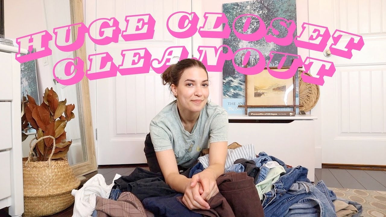 EXTREME Closet Cleanout | Clean out my THRIFTED wardrobe with me