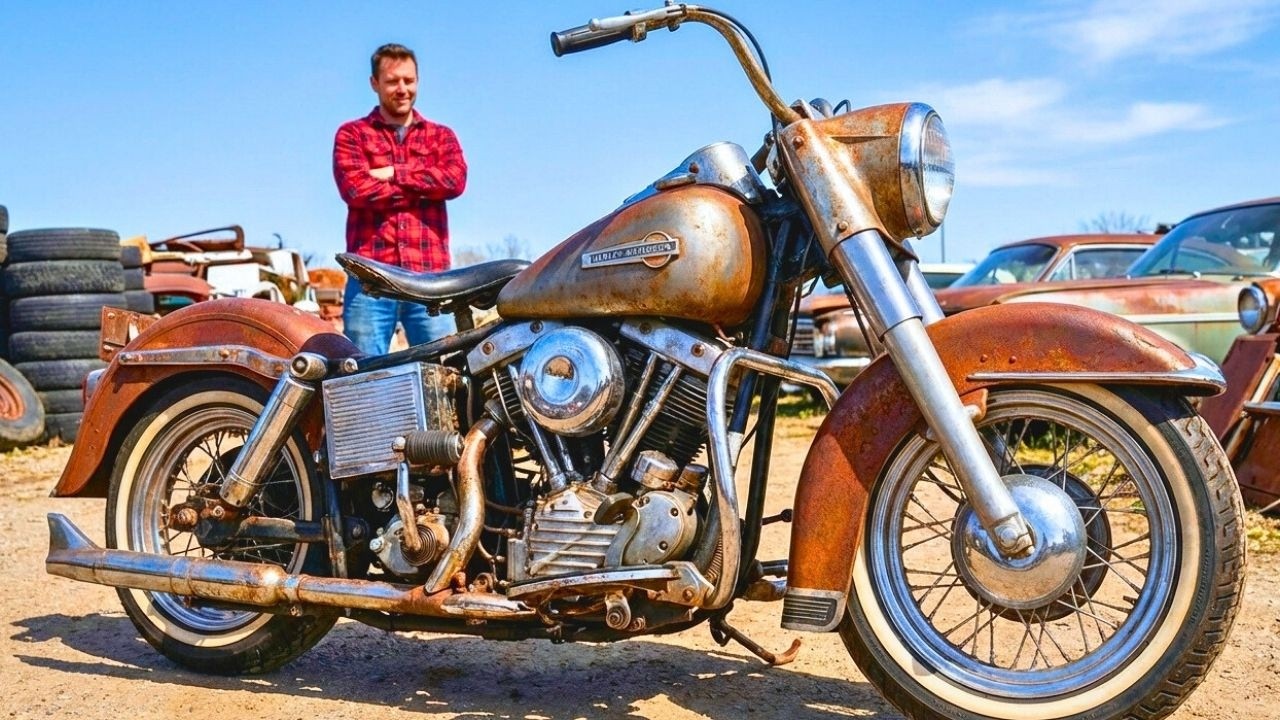 ASMR Harley-Davidson Restoration | 1972 Shovelhead FLH Complete Rebuild from Rust to Glory