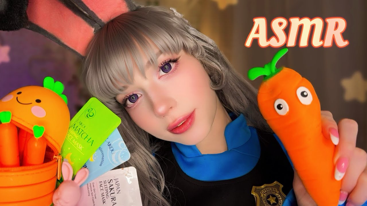 АСМР Личный уход 🥕💗*Визуал,масочки,шепот* Готовлю тебя ко сну после тяжелого дня🥰🌙ДЖУДИ👮