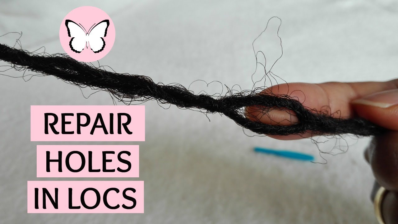 HOW TO REPAIR HOLES IN LOCS / fix your holes in locs/ close holes in locs / Interlocking mistakes