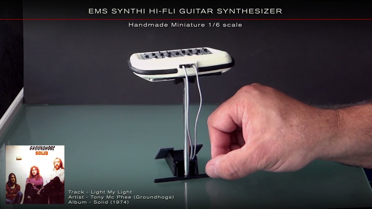 EMS SYNTHI HI-FLI GUITAR SYNTHESIZER - Handmade Miniature 1/6 scale.