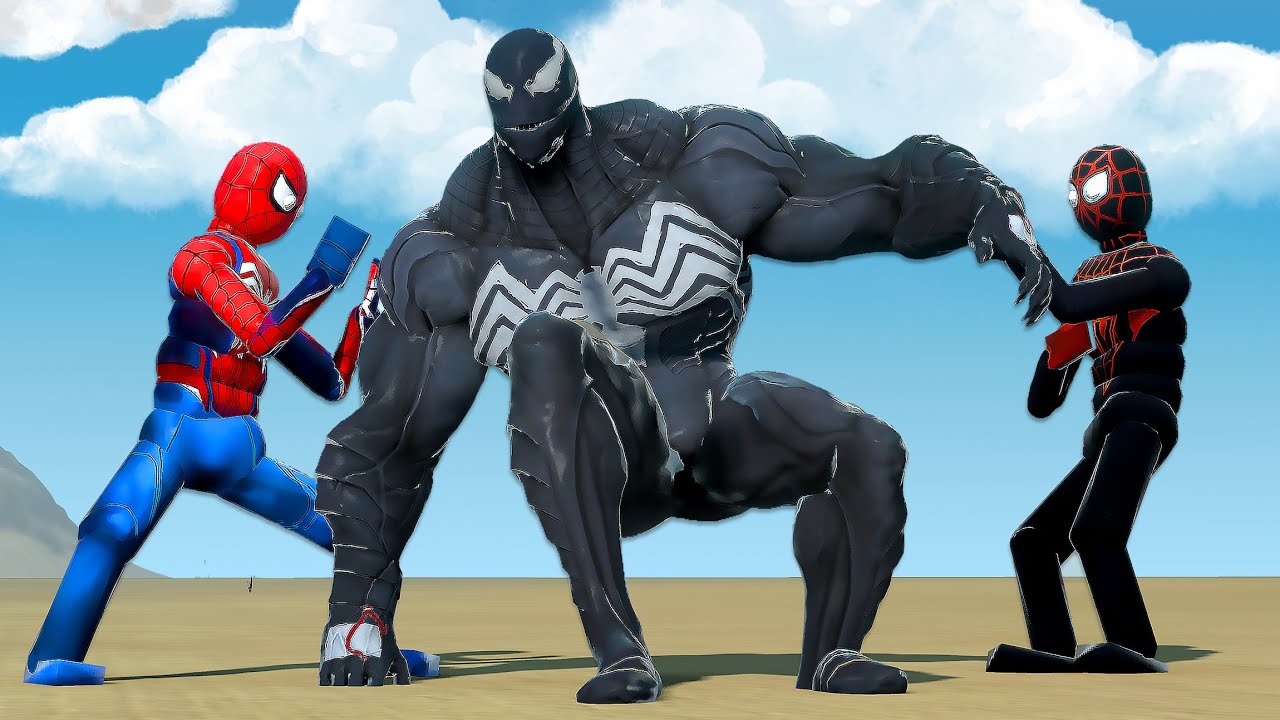 SPIDER-MAN GAME & MILES MORALES vs VENOM | Ultimate NPC Showdown!