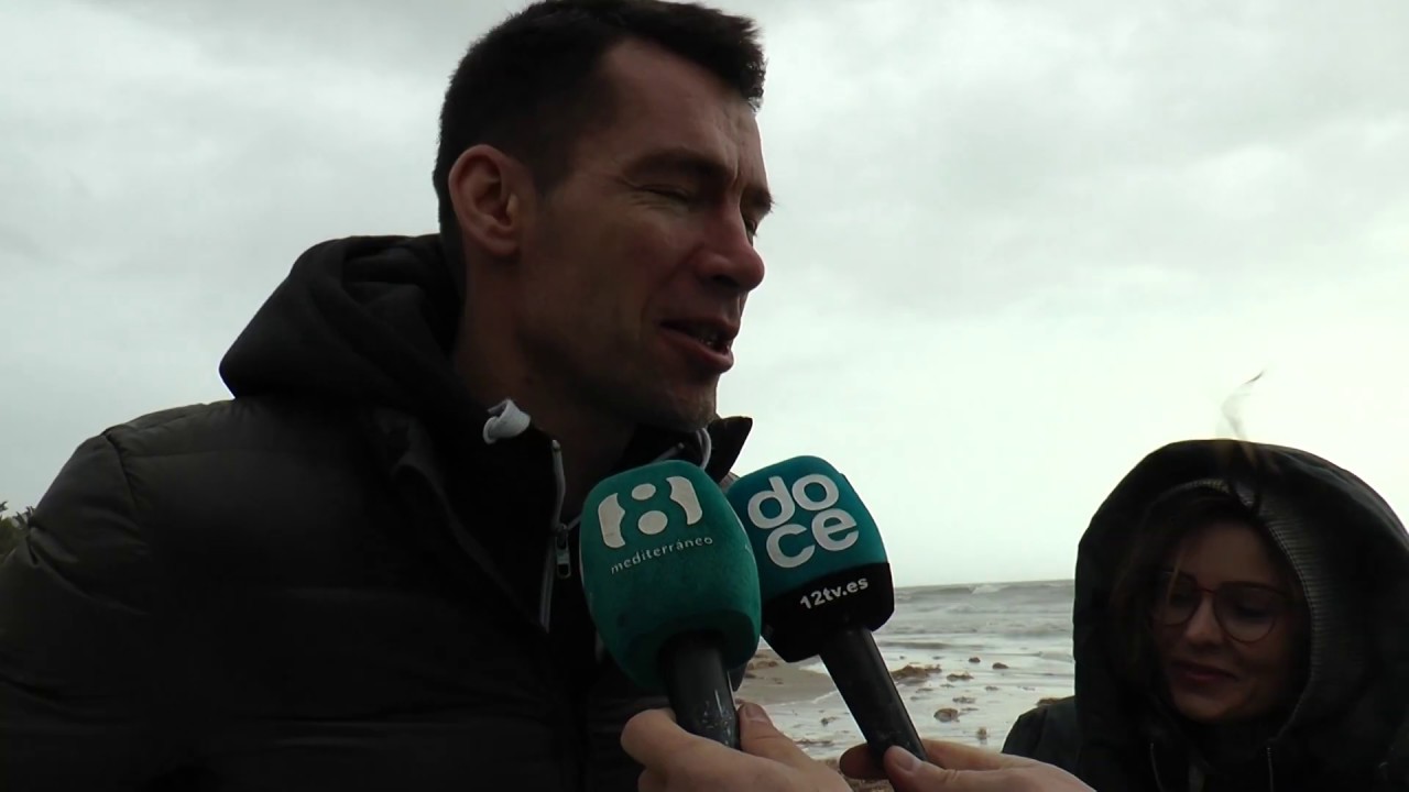 EL TEMPORAL ARRASA LA PLAYA DEL POSTIGUET DE ALICANTE