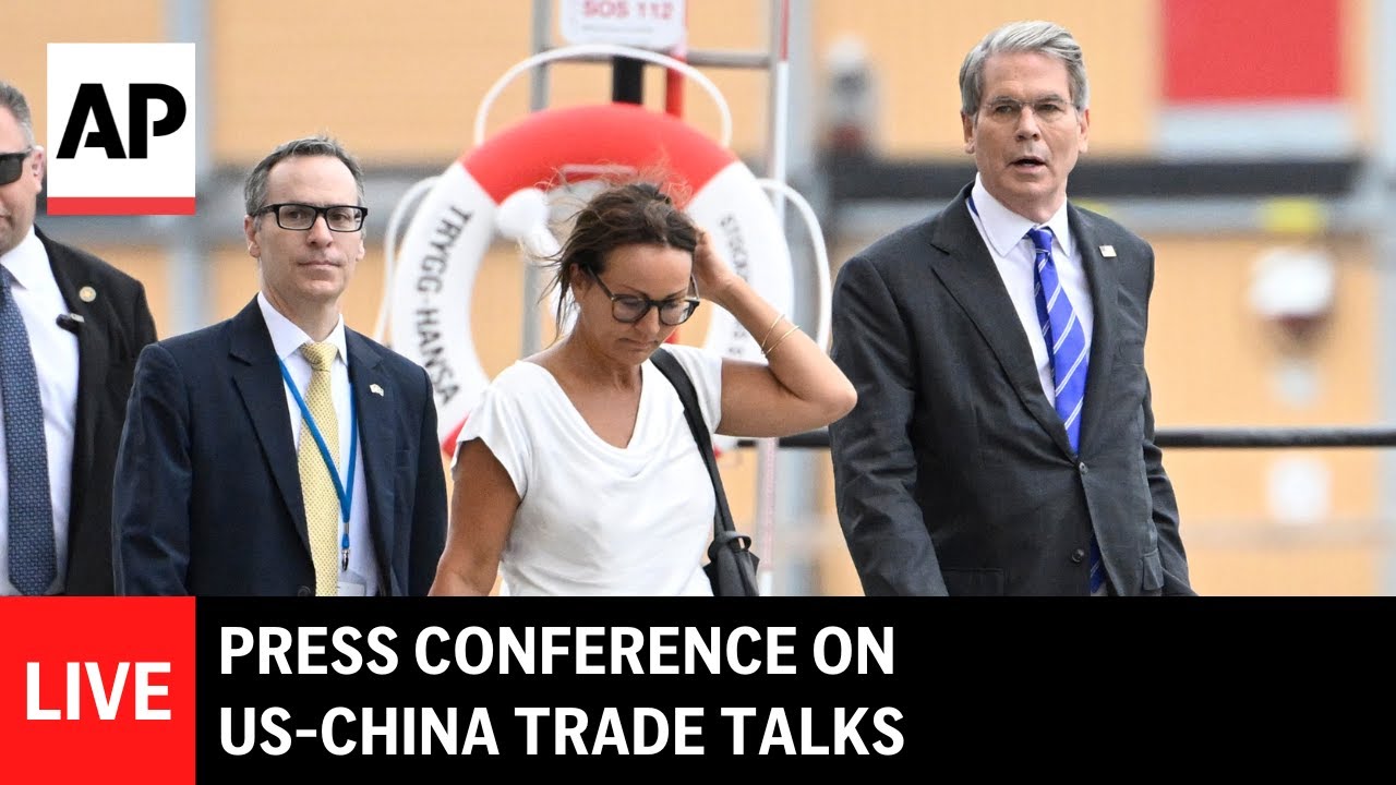 LIVE: Press conference on US-China trade talks
