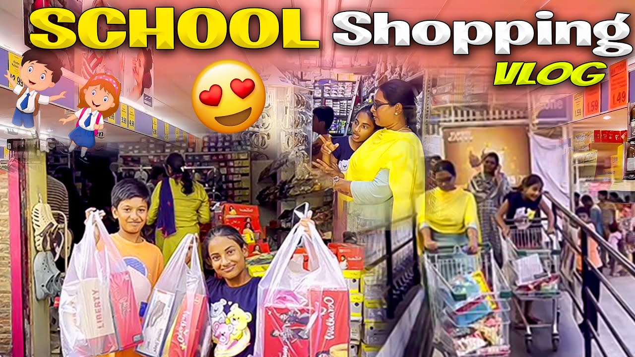 🥲 பத்தாயிரம் ரூபாய் காலி // ஒரு வருஷத்திற்கு தேவையான School things வாங்கியாச்சு #schoolshopping