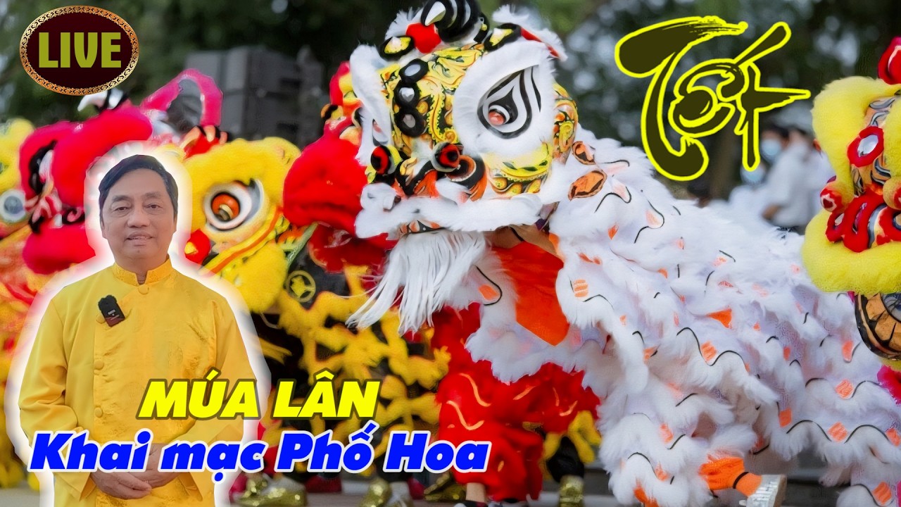 Trực tiếp múa lân khai mạc Phố Hoa trên đường Main, Garden Grove, california, Tết Bính Ngọ 2026