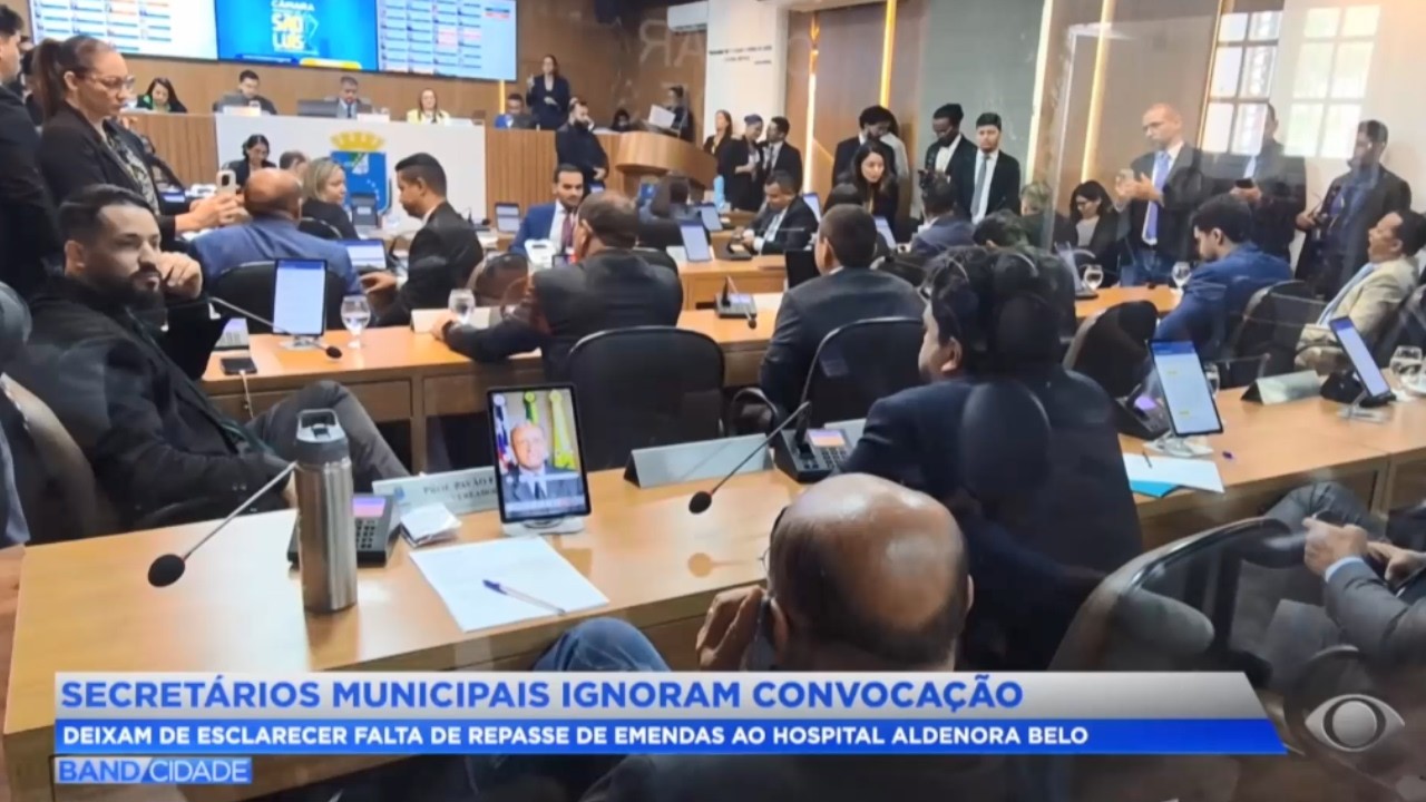 Secretários municipais: Deixam de esclarecer falta de repasse de emendas ao Hospital Aldenora Belo.