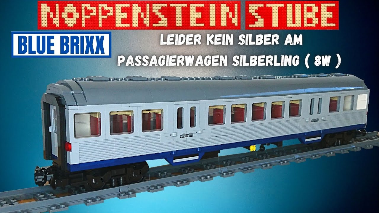 Blue Brixx Passagierwagen Silberling (8w) | Wo ist das Silber? | BlueBrixx Special 104188