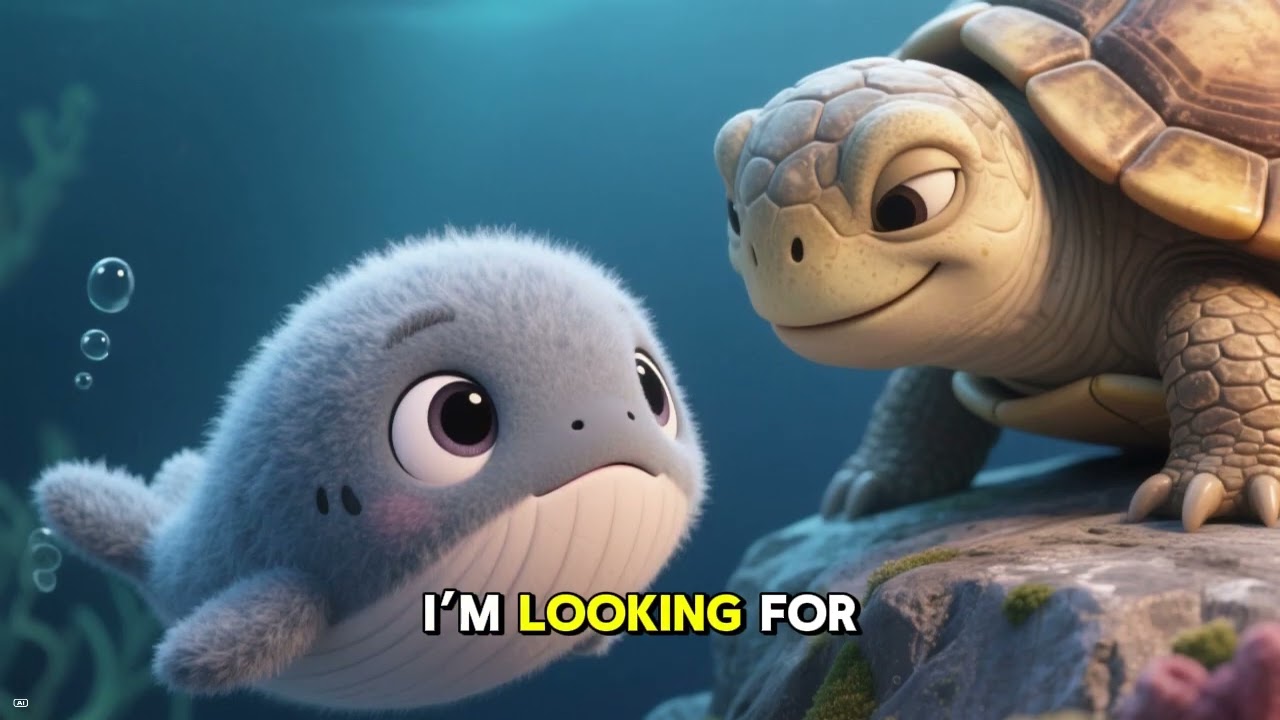 A baby whale searching for lullaby
