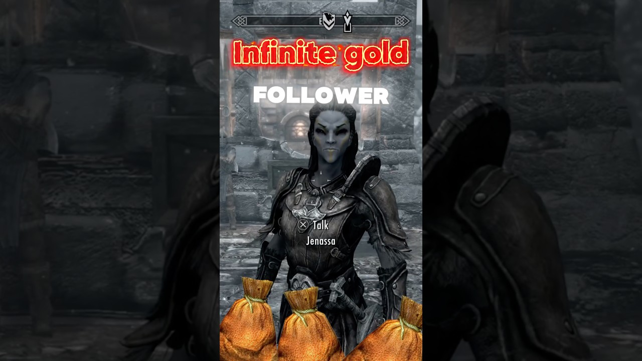 Как заработать 1500 золота в минуту #skyrim #игра #fyp