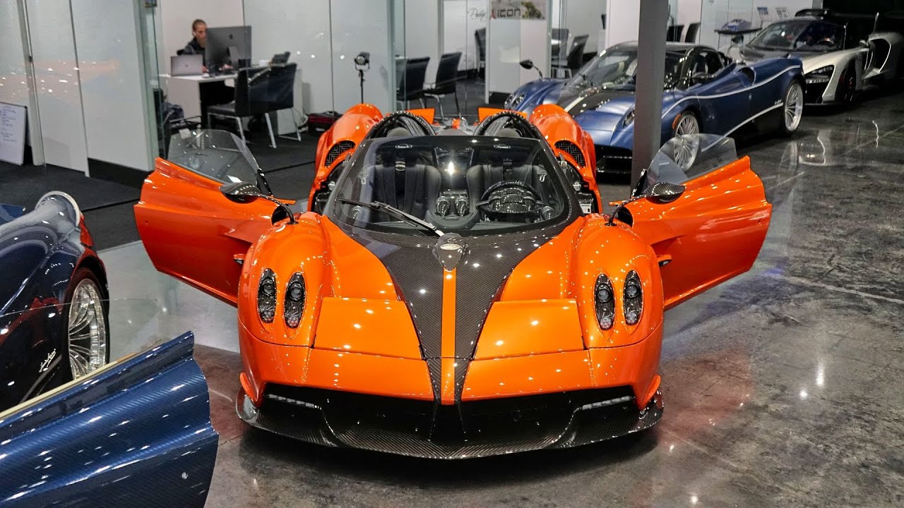 Pagani Huayra Roadster - 8 INSANE SUPERCARS at World's Most Expensive & largest Exotic Car Showroom