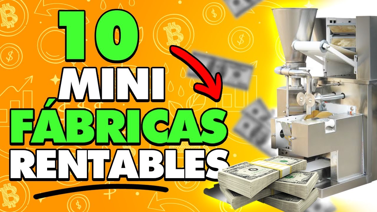 TOP 10 Máquinas Rentables 2025 💲 Pequeñas FABRICAS para Ganar Dinero en Casa