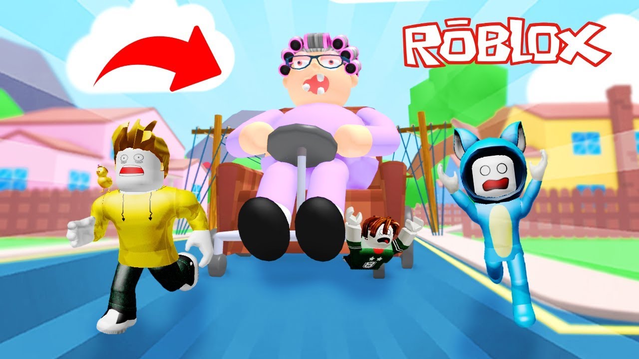 ¡¡ESCAPAMOS DE LA ABUELA SUPER ENOJADA!! OBBY PARKOUR ROBLOX 💙💚💛 BEBE MILO VITA Y ADRI 😍 AMIWITOS