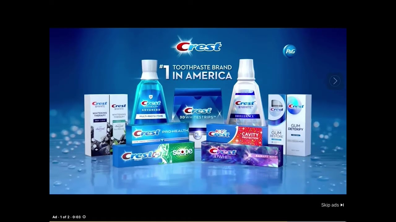 Crest The #1 Toothpaste Brand in America￼