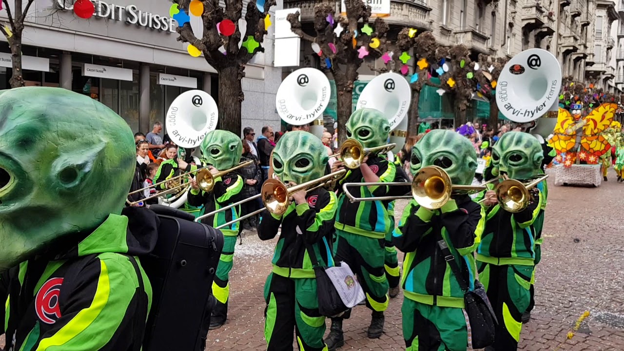 Rabadan Bellinzona 2019, corteo guggen prima parte