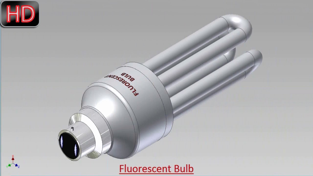 Fluorescent Bulb (Video Tutorial) Autodesk Inventor