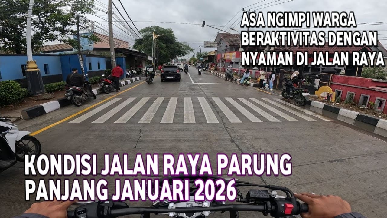 KDM BUAT SEJARAH JALAN RAYA PARUNG PANJANG YANG DULUNYA ANCUR SEKARANG JADI MULUS