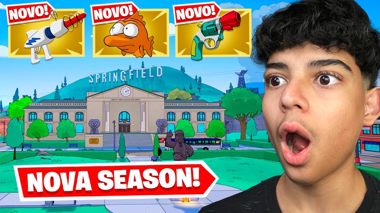 CHEGOU A SEASON DOS SIMPSONS NO FORTNITE!
