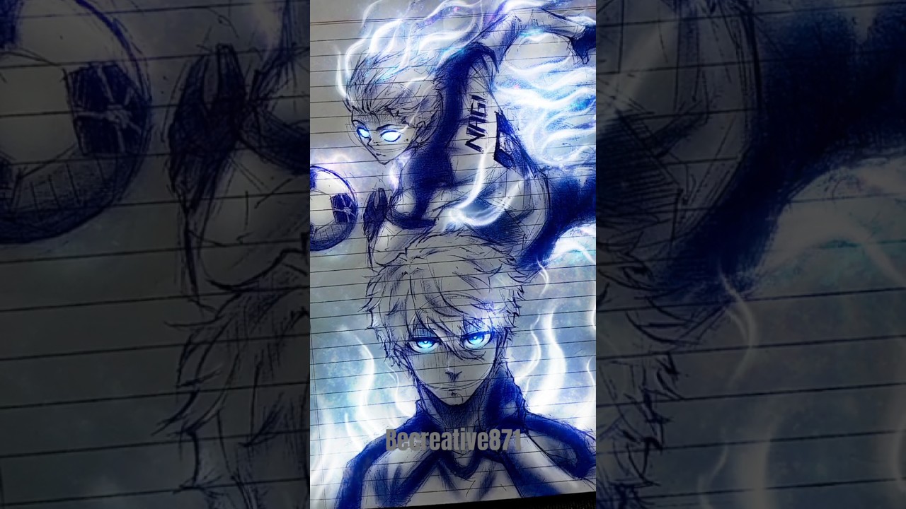 Drawing Nagi Seishiro Coolest Goal lGlowart|
