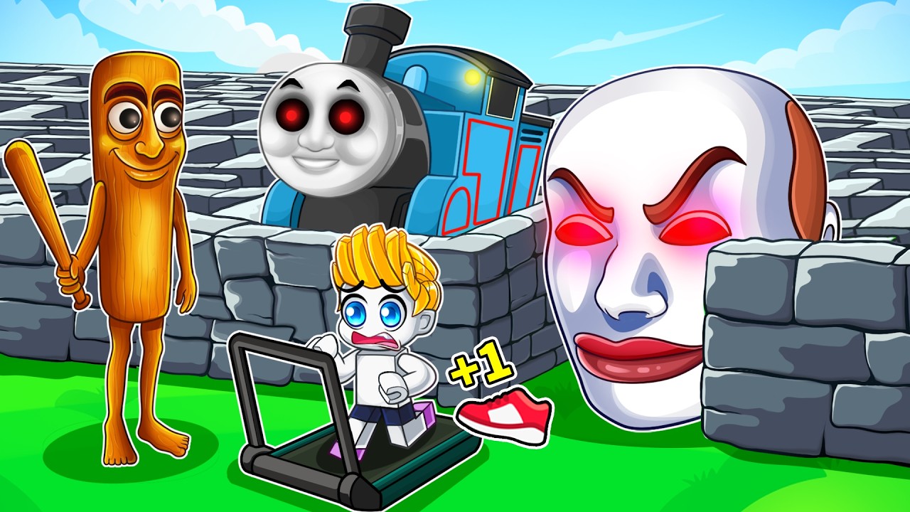 必須變更快才能逃離怪物迷宮！(每秒+1速度)【Roblox 機械方塊】