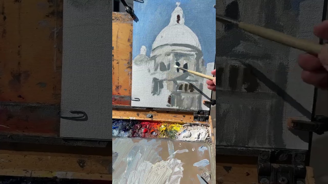 Plein air painting the Salute in Venice #pleinairpainting #painting #art #oilpainting