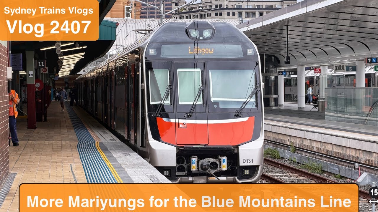Видеоблог Sydney Trains 2407: Больше поездов Mariyung на линии Blue Mountains