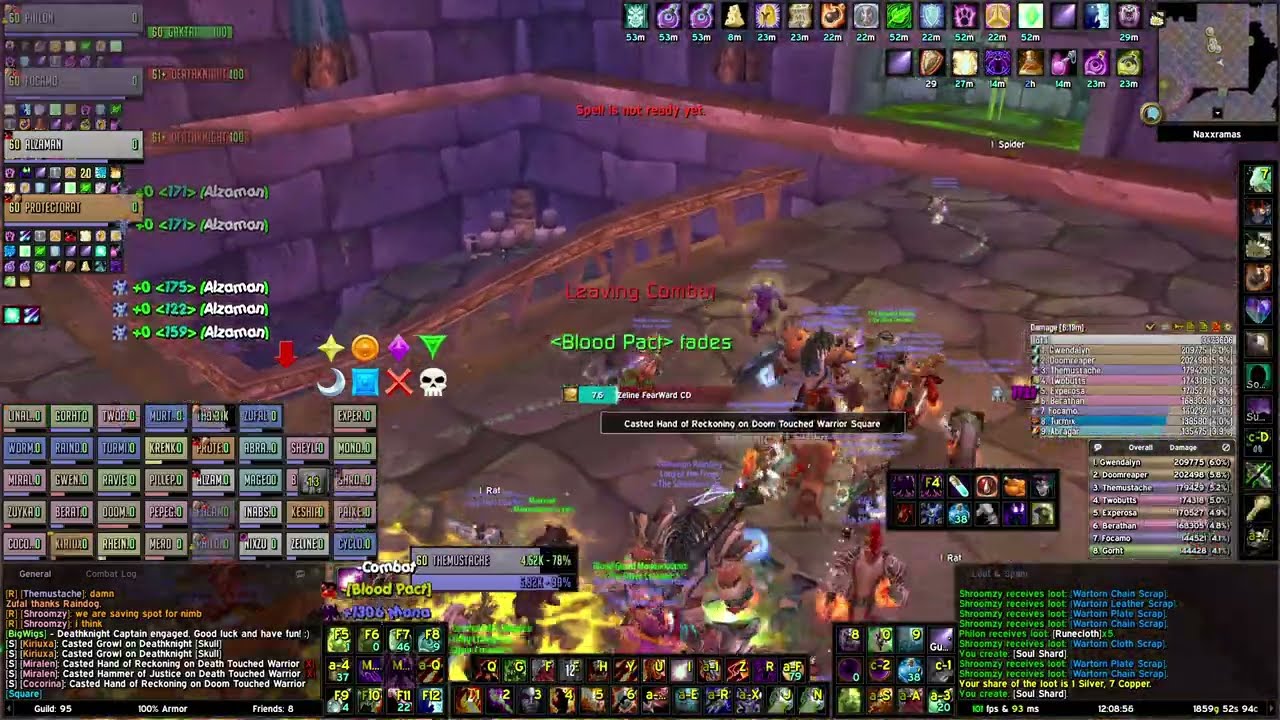 Naxxramas Full Clear 15/15  Warlock POV - Turtle WoW