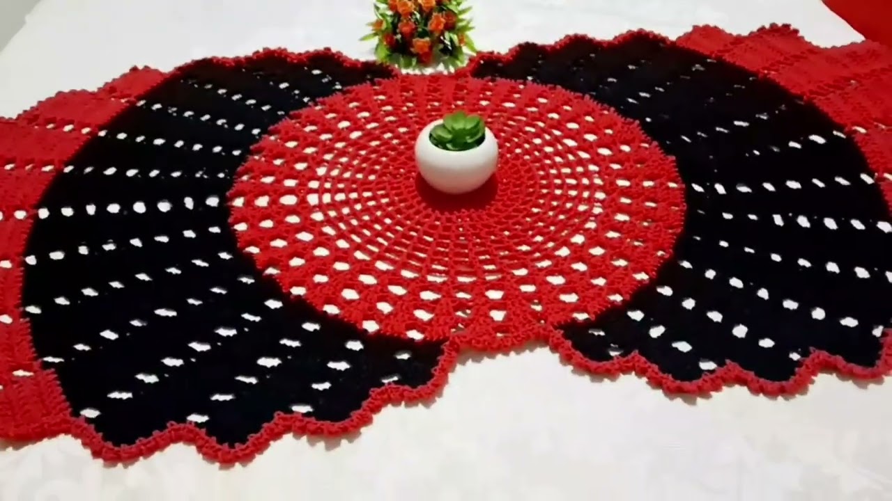 CAMINHO DE MESA/  TRILHO SOFISTICADO/ COISA MAIS RICA DA VIDA 🧶 #croche